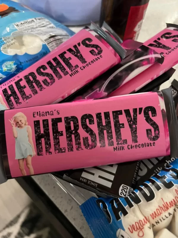 Custom Hershey's chocolate bars.