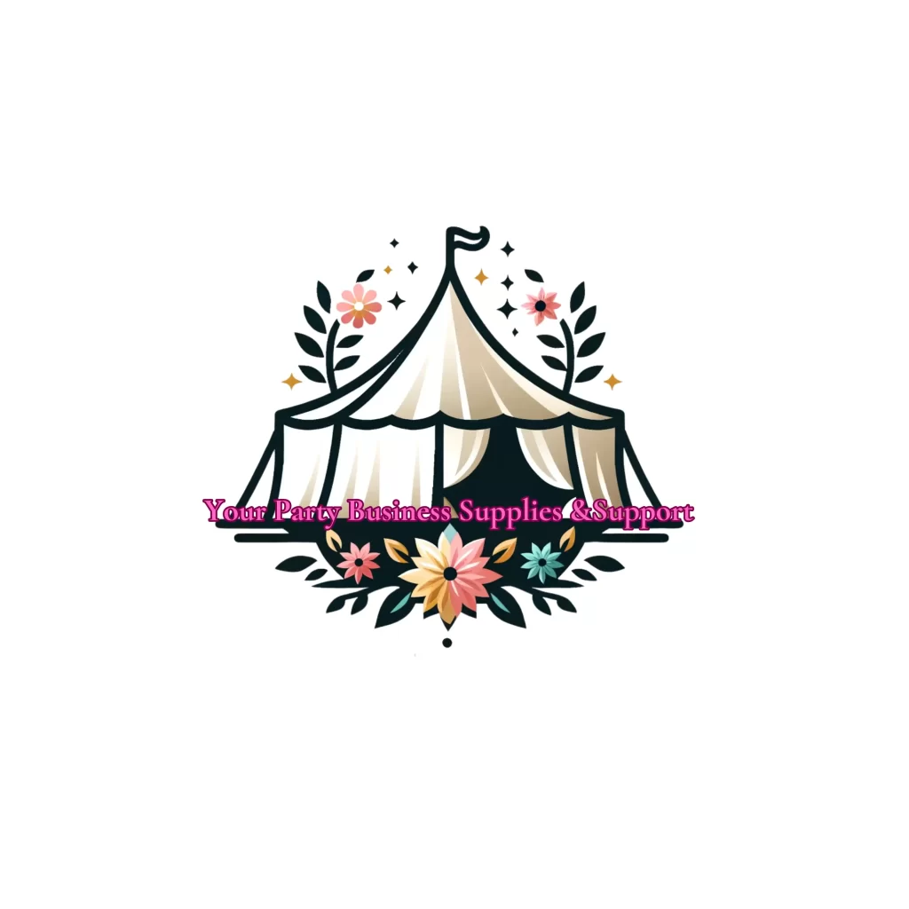 An image of a tent with flowers on it.